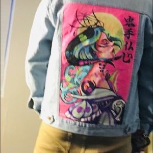 Hand painted denim Jacket(s)